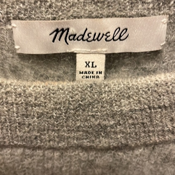 Madewell gray alpaca blend sweater XL - Picture 3 of 4